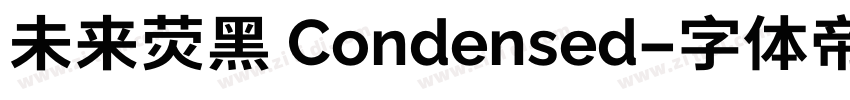 未来荧黑 Condensed字体转换